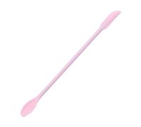 Petite spatule en silicone de 15,5 x 2,5 cm à double extrémité pour maquillage, bouteille étroite, grattoir à cire, anti-brûlure, long manche, agitateur à lotion, obtenez la dernière goutte des