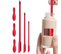 Petite spatule en silicone durable des deux côtés - Spatule fine pour bocaux de cuisine, pots de cuisine, crème au beurre
