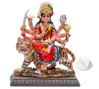 Petite Statue Maa Durga MATA - Sculpture de 10,4 cm de Hauteur, Dieu Indien, déesse hindoue, murti, Article pour la Maison, Le Bureau, Le Temple, l'autel, puja, Diwali, Cadeau de Diwali