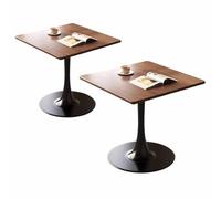 Petite Table à Manger carrée Ensemble de 2, Table à Manger de Cuisine Peu encombrante pour 2-4, Bureau de Salle à Manger Industriel du Milieu du siècle pour Cuisine, Appartement
