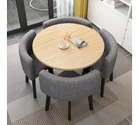 Petite table à thé ronde pour cuisine, salle à manger et chaises, meubles de bar de petit déjeuner, 80 x 74,9 cm, design moderne, idéal pour les petits espaces, parfait pour l'heure du thé