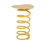 Petite Table Basse, adaptée à Une Utilisation intérieure et extérieure, avec Base Design Ressort, for la décoration de Maison Table Basse(Yellow)