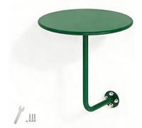 Petite Table Basse De Bar Ronde Murale, Bureau D'appoint Flottant en Forme De L, Bureau Flottant Peu Encombrant, for Le Thé Café Shop Milk Tea Shop(Vert,40cm)