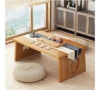 Petite table basse de style japonais écologique pour la méditation, le sol, la salle à manger et les pratiques spirituelles - Parfaite pour les espaces zen