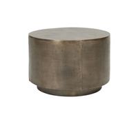 Petite table basse en aluminium doré, ronde, antidérapante - House Doctor, Rota - 50x50x35 cm