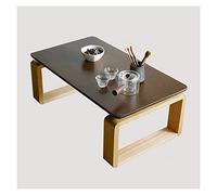 Petite table basse en bois pour la maison, table d'appoint moderne et minimaliste, table basse japonaise pour salon, table cocktail de balcon (couleur : couleur noyer, taille : 70,1 cm de largeur)