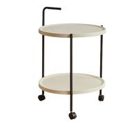 Petite table basse moderne avec roulettes - Table centrale élégante pour salon ou chambre à coucher - Meuble moderne polyvalent pour une mobilité facile et un gain de place (A2)