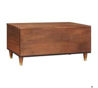 Petite Table basse - NANAS - Anti l'humidité - Table à revues - avec tiroir 80x54x40cm - Bois de mangue massi3271