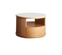 Petite Table Basse Petit Appartement Simple Dalle De Roche Table Basse en Bois Massif Style Maison en Rondins Salon Tables De Salon(A)