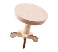 Petite table basse ronde à l'échelle 1:12 fabriquée à partir de bois naturel pour présenter des maquettes, table miniature en bois naturel
