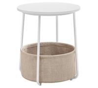 Songmics LET223W10 Table à café, latérale et de salon Table basse Forme arrondie 4 pieds