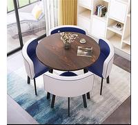 Petite table basse ronde encastrée et chaise pour bureau, réception, réunions et négociations, mobilier moderne à vendre, magasins et zones d'attente