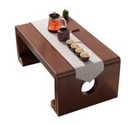 Petite table basse, table de pique-nique basse pour s'asseoir sur le sol, table à thé pour baie vitrée, salon de thé, balcon, salon, pas de montage nécessaire