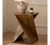 Petite table basse, table latérale, table d'appoint, table de canapé, table de salon, table d'appoint pour salon, 41 x 41 x 61 cm, table d'appoint en spirale, table d'échec, table de chevet, balcon et