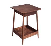 Petite Table Carrée en Bois Massif, Salon, Balcon, Loisirs, Chambre À Coucher, Bord De Canapé, Quelques-UNS