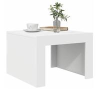 Petite Table Centrale de salon Blanc - LEMON® Table basse - Blanc - 50x50x35cm - Bois d'ingénierie 797 - Soldes