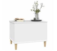 Petite Table Centrale de salon Blanc - LEMON® Table basse - Blanc - 60x44,5x45cm - Bois d'ingénierie 655 - Soldes