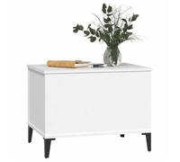 Petite Table Centrale de salon Blanc - LEMON® Table basse - Blanc - 60x44,5x45cm - Bois d'ingénierie 935 - Soldes