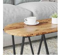 Petite Table Centrale de salon Marron - LEMON® Table basse - Bois Ancien - 80x40x40.5cm 243 - Soldes