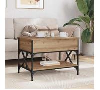 Petite Table Centrale de salon Marron - LEMON® Table basse - chêne artisanal - 70x50x50cm - Bois d'ingénierie 991 - Soldes