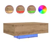 Petite Table Centrale de salon Marron - LEMON® Table basse - chêne artisanal - 85x55x31cm - Bois d'ingénierie 522 - Soldes