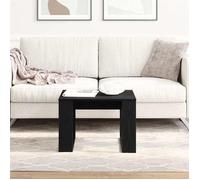 Petite Table Centrale de salon Noir - LEMON® Table basse - chêne Noir - 50x50x35cm - Bois d'ingénierie 273 - Soldes