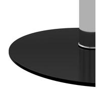 Petite Table Centrale de salon Noir - LEMON® Table basse Noir - 40cm - verre trempé 470 - Soldes