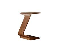 Petite table d'appoint amovible, table basse à côté du canapé, table carrée, table de chevet pour la maison, table de chevet, table centrale (marron)