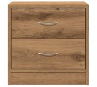 Petite Table d'Appoint Brun - LEMON® Lot de 2 Tables de chevet - pour chambre - chêne artisanal - Bois d'ingénierie 129 - Soldes