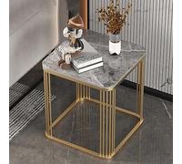 Petite table d'appoint contemporaine pour les petits espaces, idéale pour les chambres, le salon et le bureau à domicile, dimensions 50 x 50 x 55 cm
