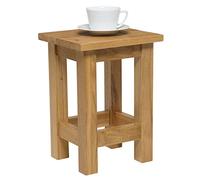 Petite table d'appoint en chêne massif moderne et fin en bois massif pour table basse d'appoint