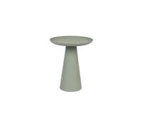 Petite table d'appoint en métal vert, compacte, légère - White Label, Ringar - 35x35x42 cm