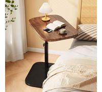 Petite table d'appoint pivotante à 360° et hauteur réglable, idéale pour canapé, maison et hôpital