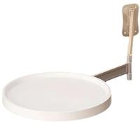 Petite Table D'Appoint Ronde avec Plateau Pliable, Bureau TéLescopique Mural RéGlable pour Table de Chevet Flottante, Table Basse, Table D'Appoint de Canapé(A)