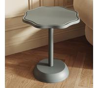 Petite table d'appoint ronde noire pour canapé, chambre à coucher et salon, table d'appoint d'appoint mate pour petits espaces, table basse pour les coins