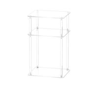 Petite table d'appoint, tables d'appoint en acrylique transparent, grande étagère de rangement pour petits espaces, appartement, hôtel, dortoir, restaurant, location, support multifonction pour salle