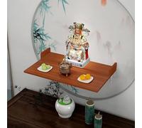 Petite Table d'autel Bouddhiste Domestique, Autels de Prière Personnels Chinois de Niche de Bouddha, pour Placer Vos de Table de Sanctuaire de Décoration Spirituelle(Red,60 * 50 * 6cm/23 * 19 * 2in)