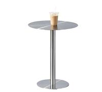 Petite Table de Bar Ronde, Tables de Bistro de Style Industriel, Tables Basses d'extérieur pour café, Maison, Salle à Manger, Bar, pub, extérieur(80x80x95cm)