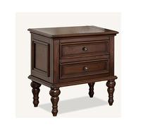Petite table de chevet vintage minimaliste avec tiroirs pour salon et chambre à coucher 50 x 45 x 60 cm Décoration d'intérieur moderne Solution de rangement élégante