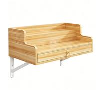Petite Table de Méditation en Bois avec Tiroir Étagère de Bouddha Couche pour la Prière et la Méditation a La Maison Rangement Étagé Bois Épais Support Métallique Niches Bouddhiste(Yellow,50cm)