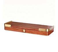 Petite Table de Méditation en Bois Étagère de Bouddha Table de Méditation avec Plateau Coulissant Étagère de Bureau for Pooja and Incense Tribute(Brown1,60cm)