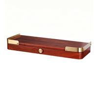 Petite Table de Méditation en Bois Étagère de Bouddha Table de Méditation avec Plateau Coulissant Étagère de Bureau for Pooja and Incense Tribute(Red,42cm)