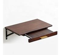 Petite Table de Méditation en Bois Table de Méditation avec Plateau Coulissant Sanctuaire Bouddhiste de Bureau pour la Méditation a Domicile Le Culte Puja Idoles D'encens(Brown1,60 * 26cm)