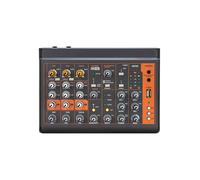 Petite Table de Mixage Audio pour Ordinateur et Téléphone Portable : Enregistrement Sans Pilote, Carte Son, Diffusion en Direct, Home Scène,