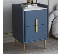 Petite table de nuit étroite en bois massif de 30 cm de large - table d'appoint de chambre à coucher en bois moderne avec deux tiroirs et des pieds hauts pour un nettoyage quotidien faci I 30*35*55cm