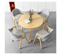 Petite table de réception et chaise pour 4 meubles ronds pour salle à manger et salle de conférence, idéal pour la cuisine et le club, ensemble de table basse élégante, design peu encombrant