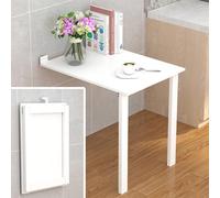 Petite table de salle à manger extensible pliable - Bureau mural flottant pour économiser de l'espace - Barre pliable et table d'ordinateur pour espaces compacts