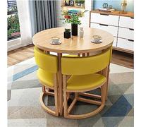 Petite table de salle à manger ronde et chaises - Table de conférence pliante moderne - Table basse pour les loisirs, la maison, le balcon