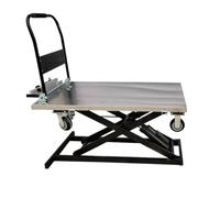 Petite table élévatrice hydraulique - Véhicule de transport portable pour une manipulation facile des matériaux - Pour la maison et le Worhop - Plate-forme réglable en hauteur