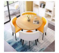 Petite table et chaise de bureau ronde, simple et créatif pour négociation de bureau, réception, salle à manger, cuisine (F)